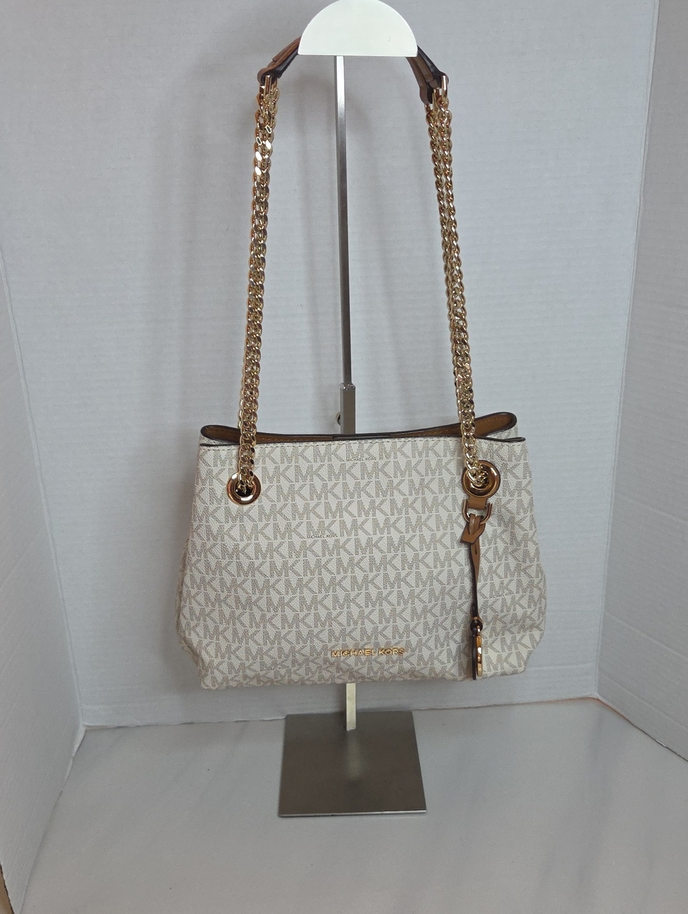 Michael Kors Jet Set Signature Logo Chain Shoulder Bag